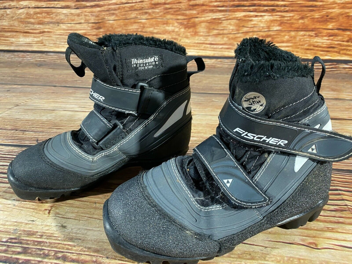 Fischer Snow Star Kids Nordic Cross Country Ski Boots Size EU32 US1.5 NNN F-207