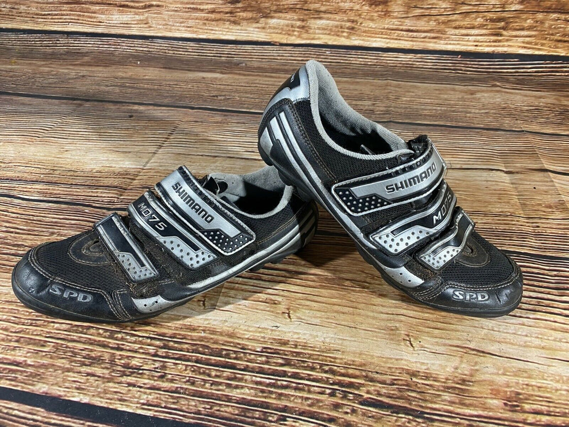 SHIMANO M075 Cycling MTB Shoes Mountain Biking Boots Size EU 46 with SPD Cleats