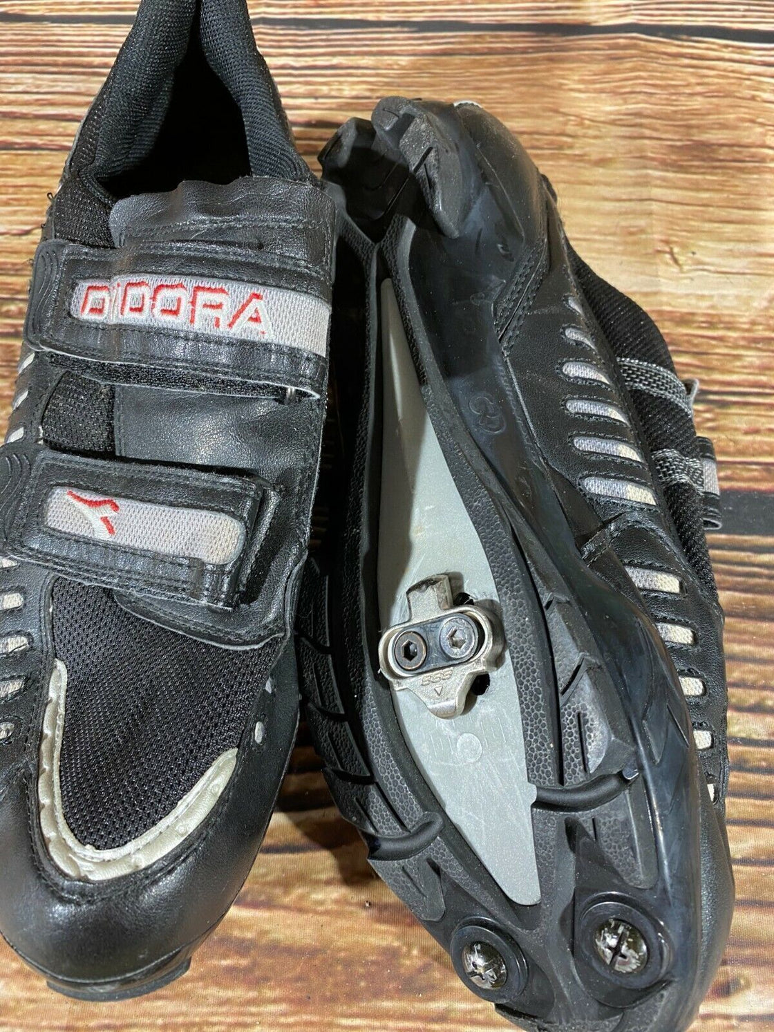 DIADORA Cycling Shoes MTB Mountain Biking Boots Size EU 44 With Cleats