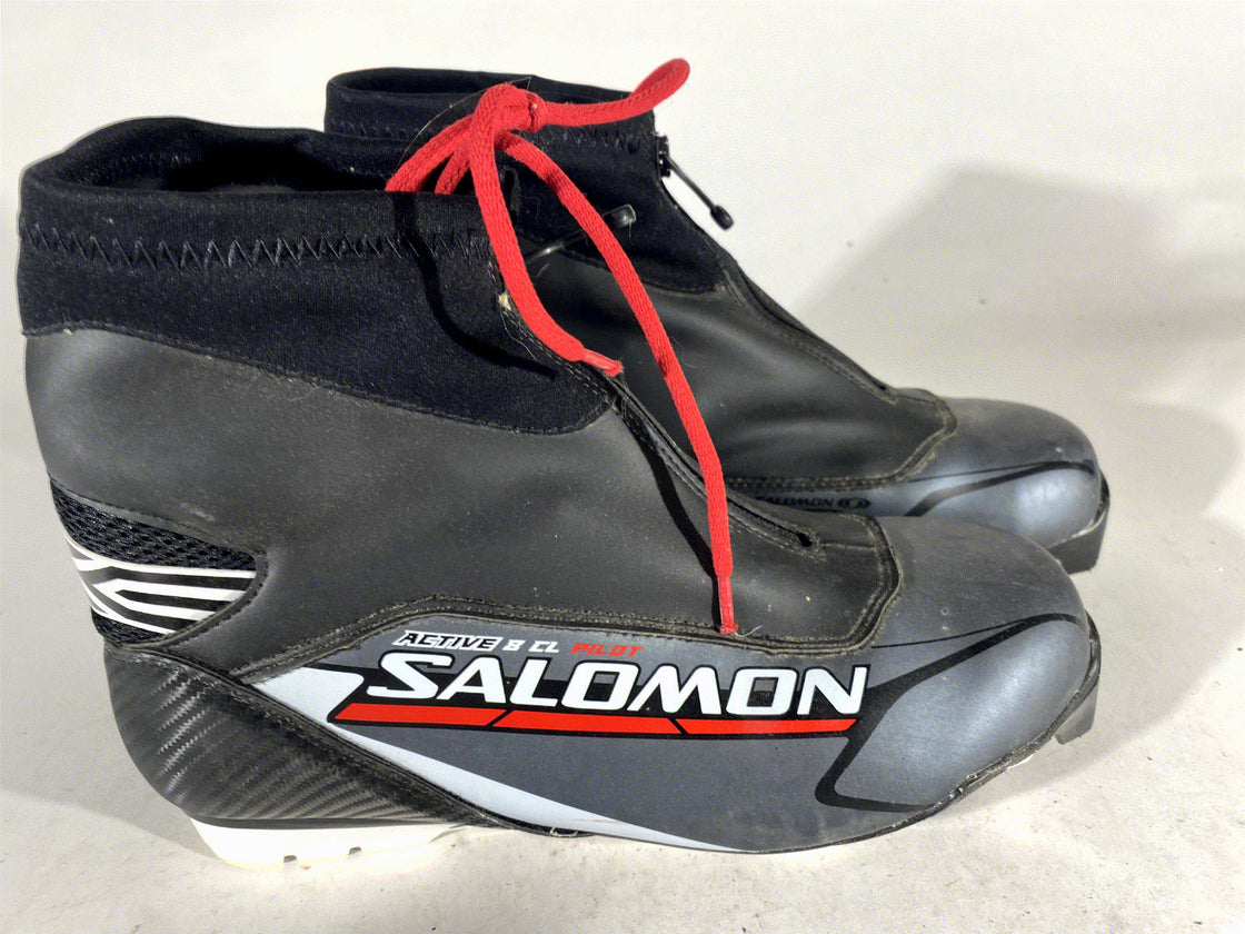 SALOMON Active 8 Classic Cross Country Ski Boots Size EU41 1/3 US8 SNS Pilot