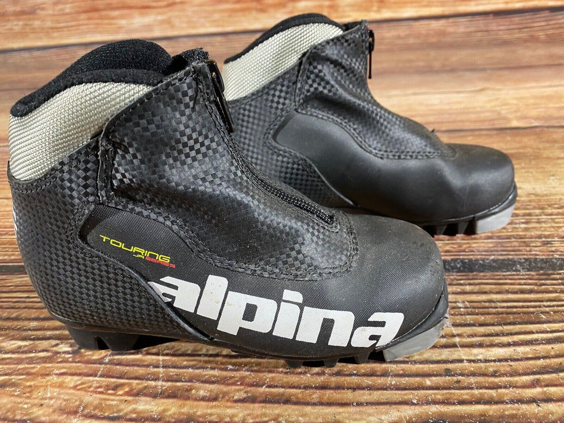 Alpina Touring Kids Nordic Cross Country Ski Boots Size EU30 US12 NNN A-946