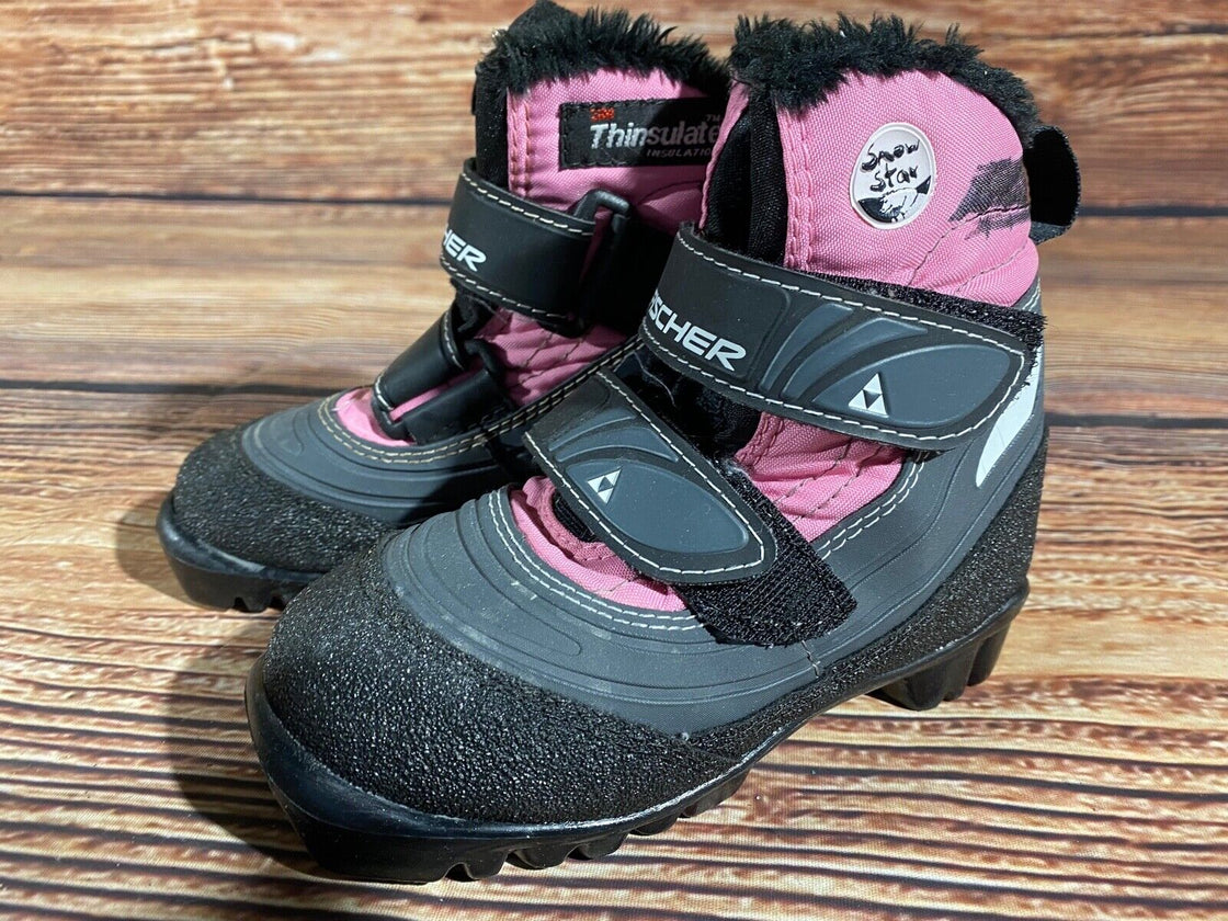 Fischer Snowstar Kids Cross Country Ski Boots Size EU28 US10.5 NNN F-545