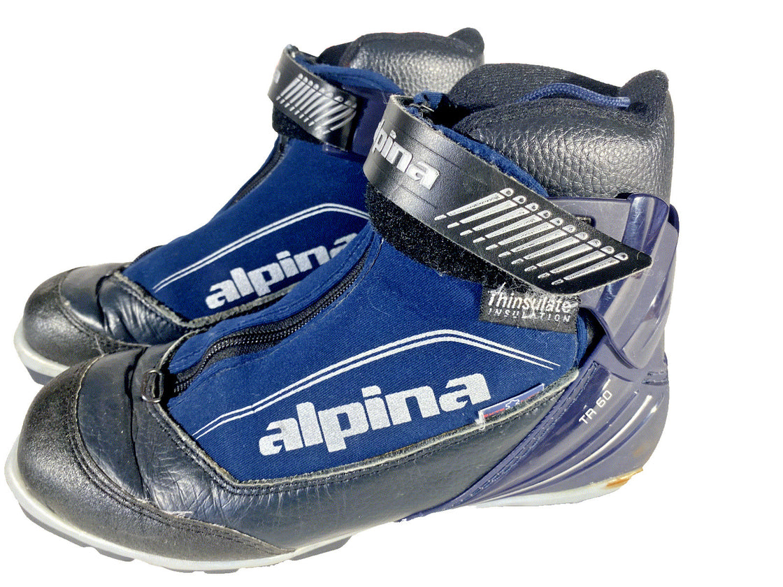 Alpina TR60 Plus Nordic Cross Country Ski Boots Size EU41 US8 for NNN