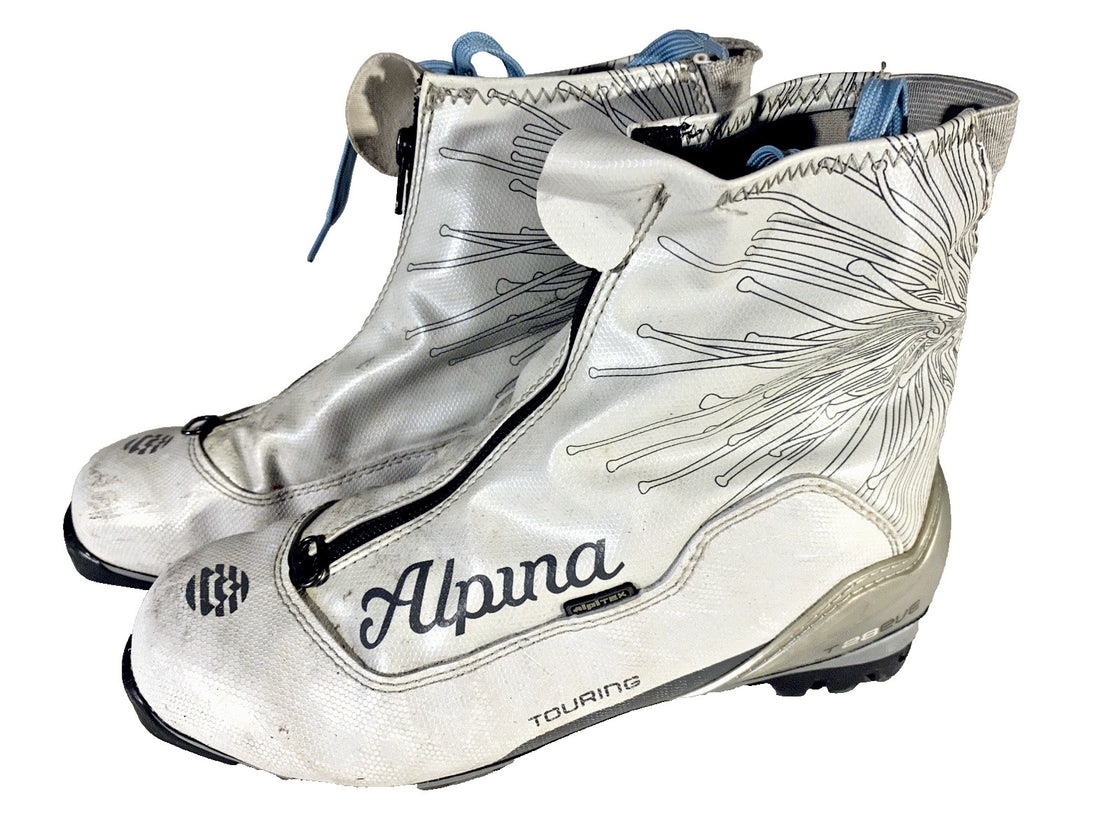 Alpina T28Eve Touring Classic Nordic Cross Country Ski Boots Size EU38 US6 NNN