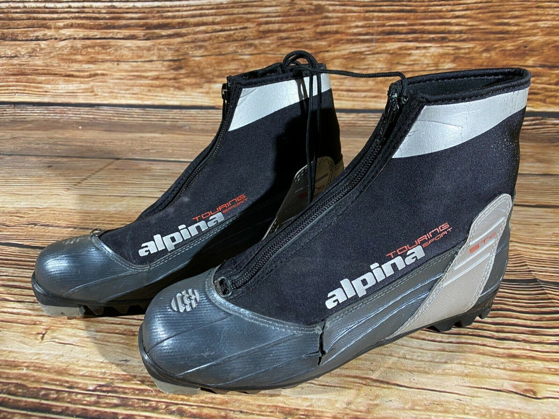 Alpina ST10 Nordic Cross Country Ski Boots Size EU40 US7.5 NNN bindings